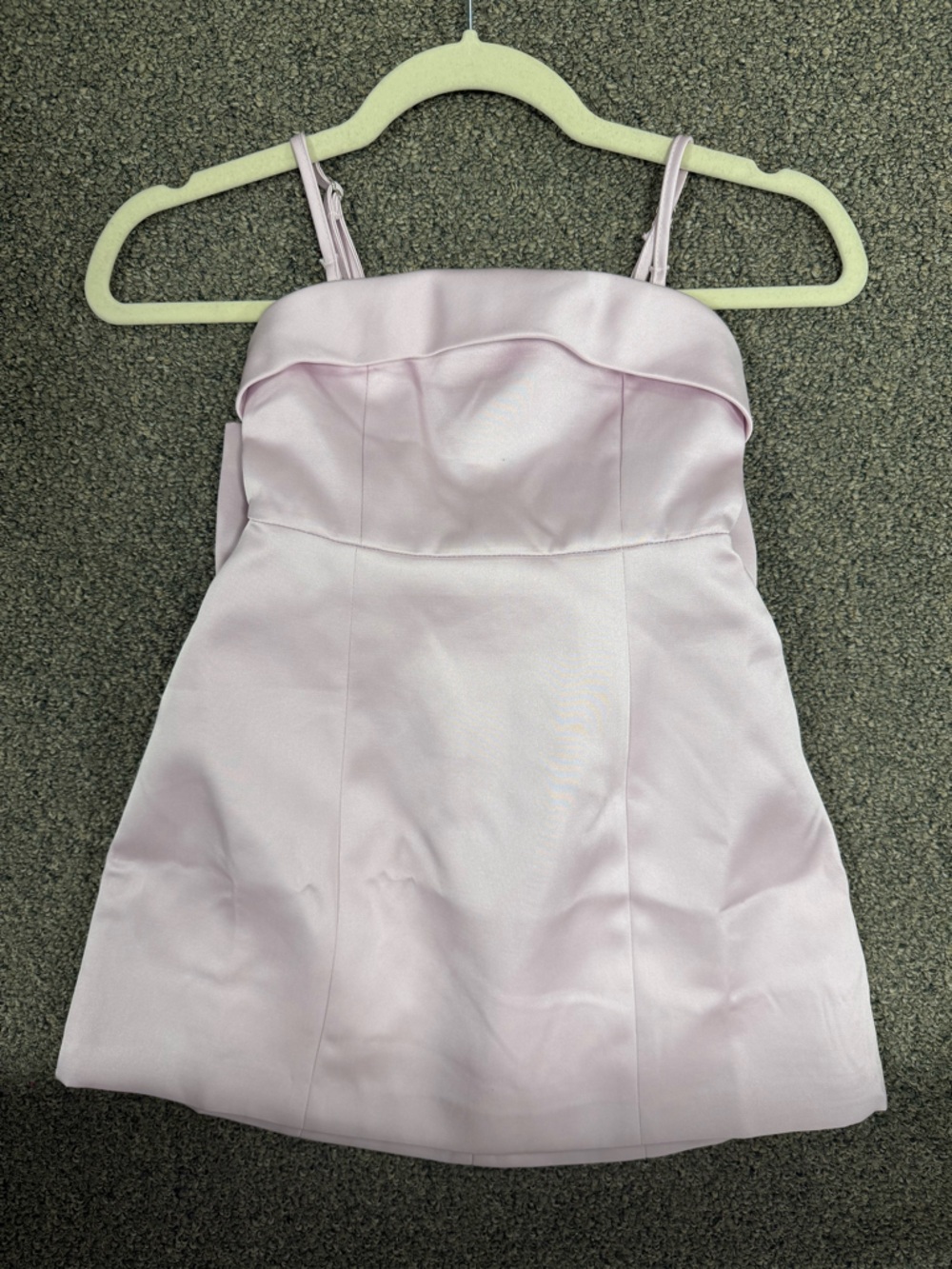Katie J NYC Pale Pink Satin Party Dress